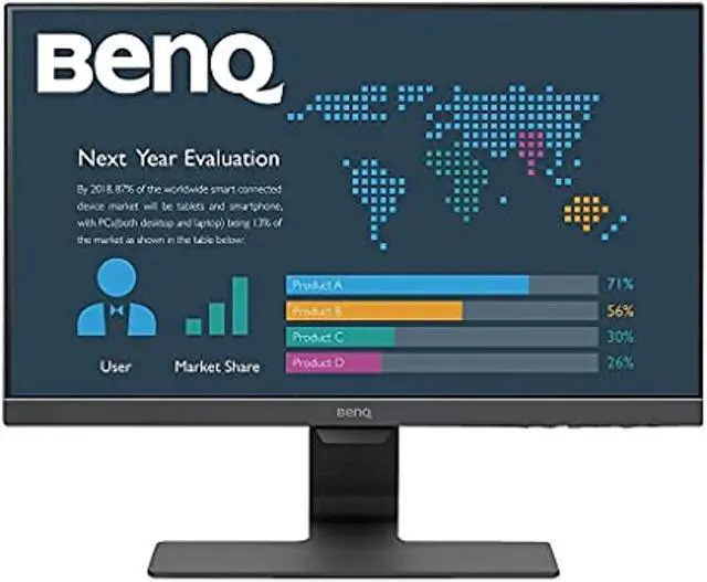 Alt view image 2 of 9 - BenQ BL2283 21.5" Full HD 16:9 IPS Business Monitor with Eye-Care Technology, Built-in Speakers, Black