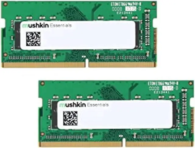 Alt view image 2 of 4 - Mushkin 8GB (4GB x 2) Essentials 260-Pin DDR4 SO-DIMM DDR4 2666MHz Laptop Memory Model MES4S266KF4GX2