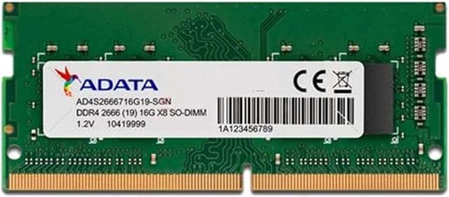ADATA Premier Single 16GB (1x16GB) DDR4 2666Mhz PC4-21300 ...