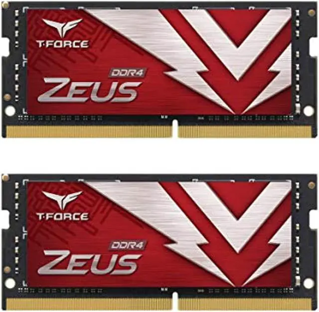 Alt view image 2 of 3 - Team T-FORCE ZEUS 32GB (2 x 16GB) 260-Pin DDR4 SO-DIMM DDR4 3200 (PC4 25600) Laptop Memory Model TTZD432G3200HC16FDC-S01