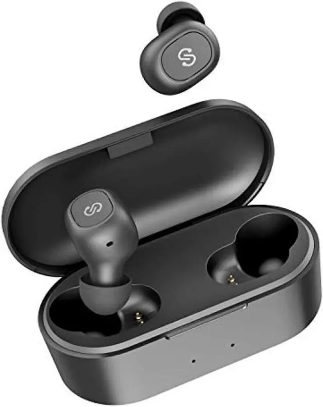 Alt view image 6 of 6 - soundpeats true wireless earbuds 5.0 bluetooth headphones inear stereo wireless earphones with microphone binaural calls, onestep pairing, total 35 hours, upgraded truefree plus