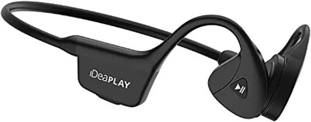 Alt view image 9 of 10 - IDEAPLAY Bone Conduction Headphones - 5.1 Bluetooth Open Ear Headphones, IP55 Waterproof Headphones, Wireless Bluetooth Earbuds with Microphone-Bone Conduction Earbuds for Running and Cycling-Black
