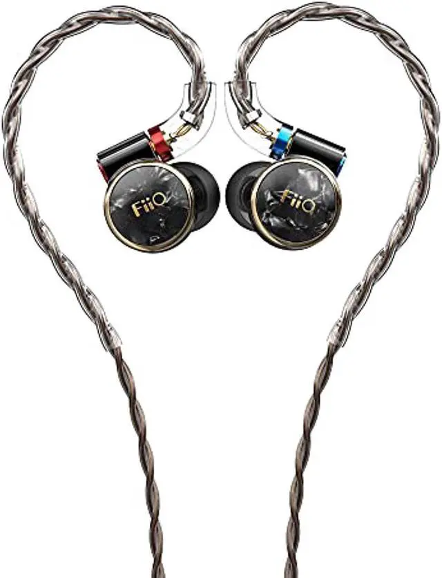 Main image of fiio fd3 earphones in-ear monitors hi-res 1dd mmcx connector flagship-level dlc high-purity monocrystalline copper cable (black)