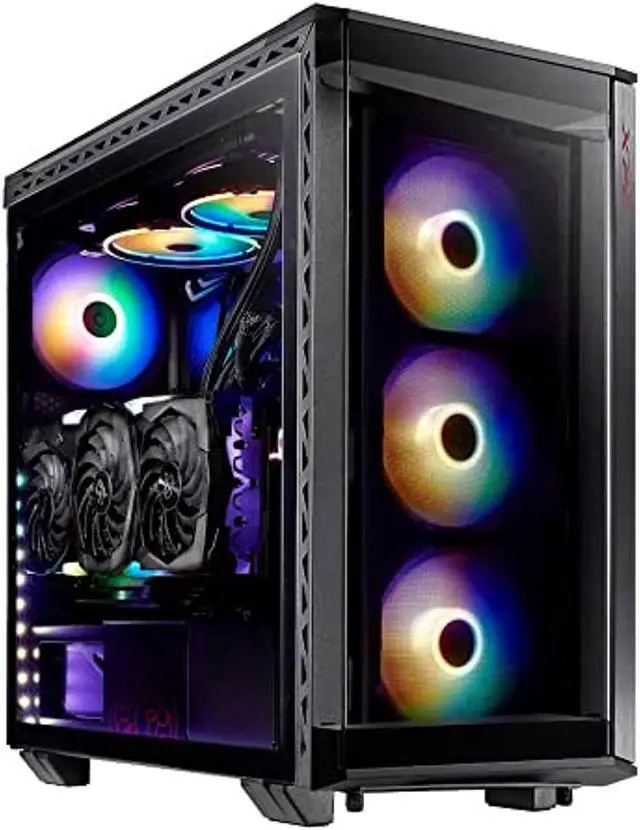 Alt view image 13 of 13 - XPG BATTLECRUISER ATX Super Mid Tower Case-Black-BATTLECRUISER-BKCWW