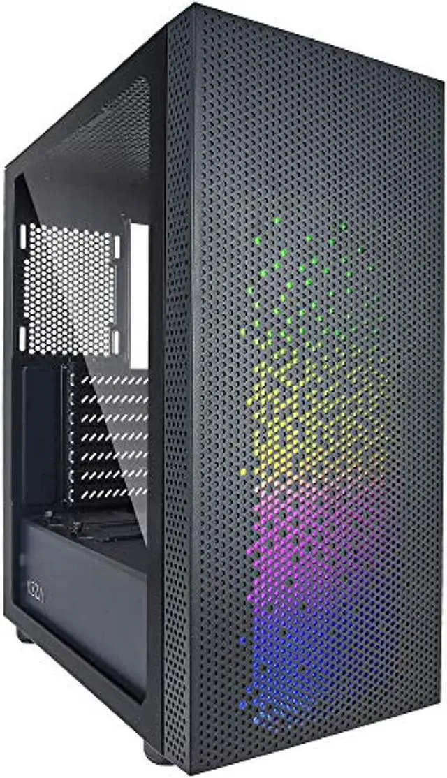 Alt view image 7 of 8 - AZZA CELESTA 340F / Gaming / ATX Mid Tower/ Tempered Glass / Black / Steel / Plastic / ARGB Panel / 1 x 120mm fan included