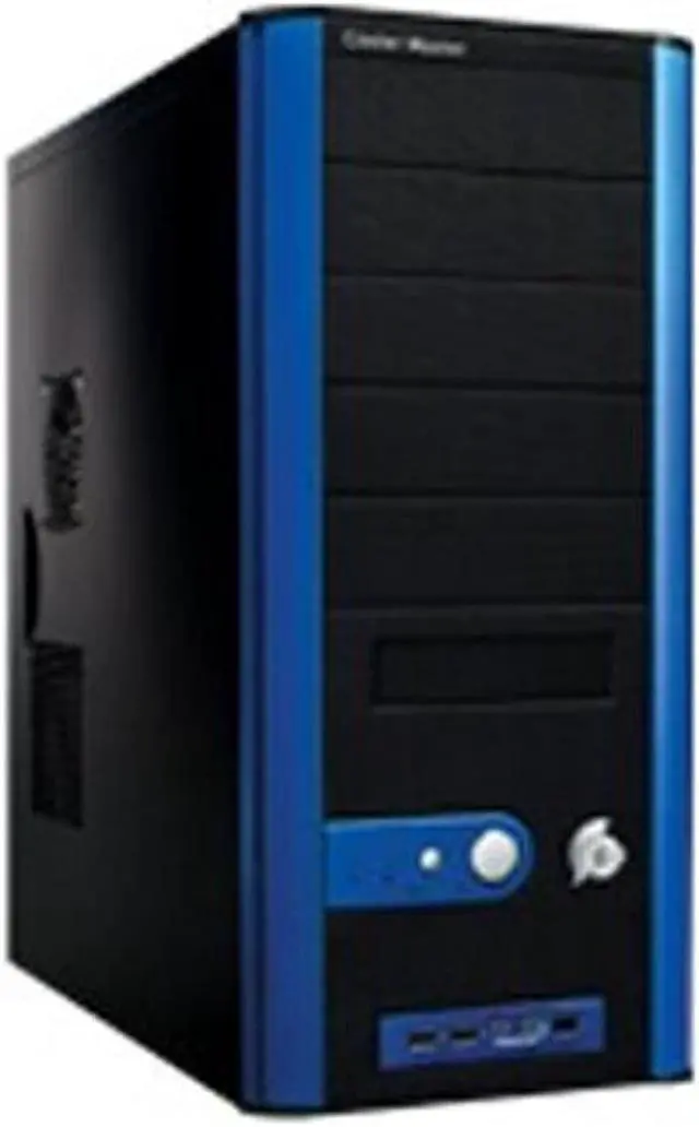 Alt view image 2 of 3 - Cooler Master Centurion 5 CAC-T05-UB Black /Blue Aluminum Bezel , SECC Chassis ATX Mid Tower Computer Case