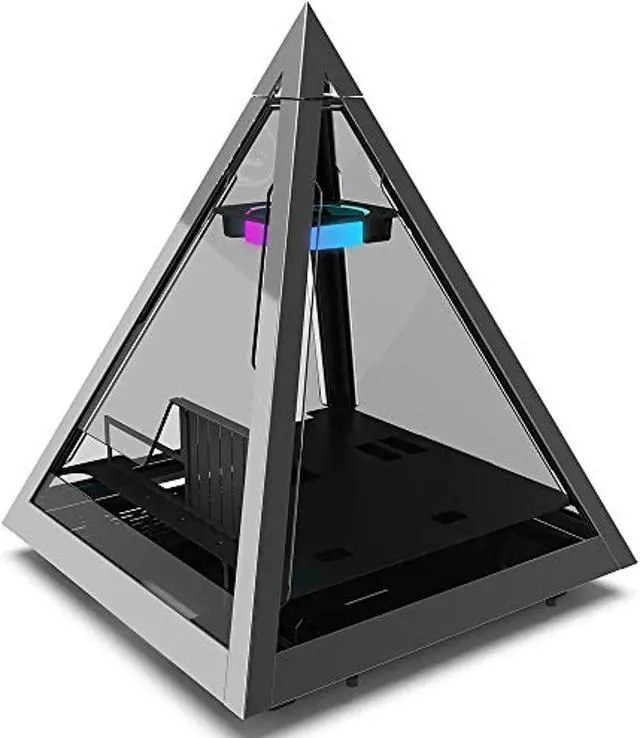 Alt view image 7 of 8 - AZZA PYRAMID 804V / Gaming /  CNC ATX Case  / Tempered Glass /Aluminum Frame / Type-C Port / PCIE Riser Cable Unnecessary