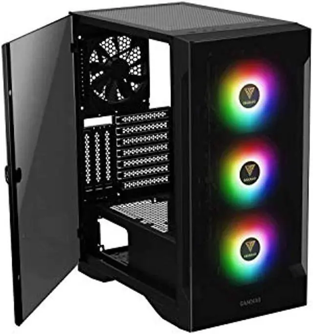 Alt view image 8 of 8 - Gamdias TALOS E2 Elite, Tempered glass 3x 120mm ARGB fans 5v 3pin sync