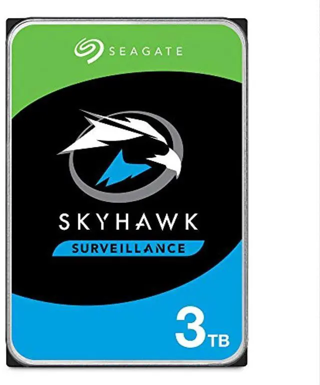 Alt view image 2 of 2 - Seagate SkyHawk 3TB Surveillance Hard Drive - SATA 6Gb/s 64MB Cache 3.5-Inch Internal Drive (ST3000VX010)
