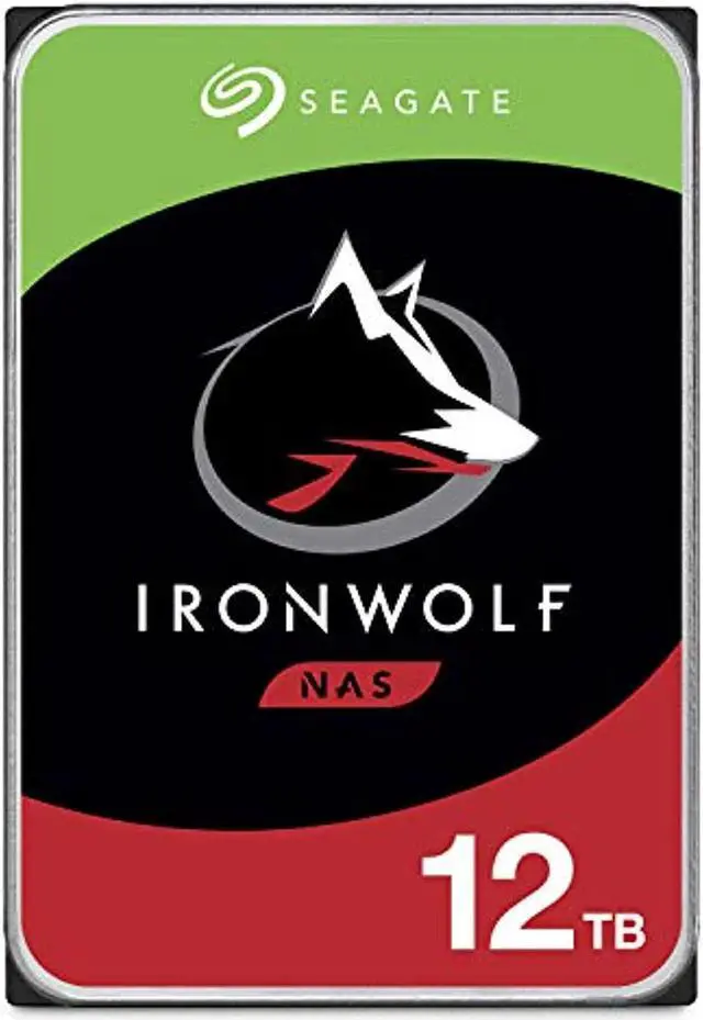 Main image of seagate ironwolf 12tb nas internal hard drive hdd - 3.5 inch sata 6gb/s 7200 rpm 256mb cache for raid network attached storage - frustration free packaging (st12000vn0008)