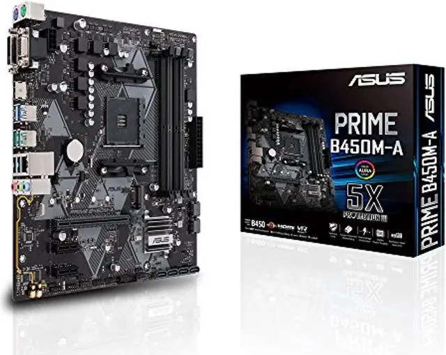 Alt view image 10 of 12 - ASUS PRIME B450M-A AM4 AMD B450 USB 3.1 HDMI Micro ATX AMD Motherboard