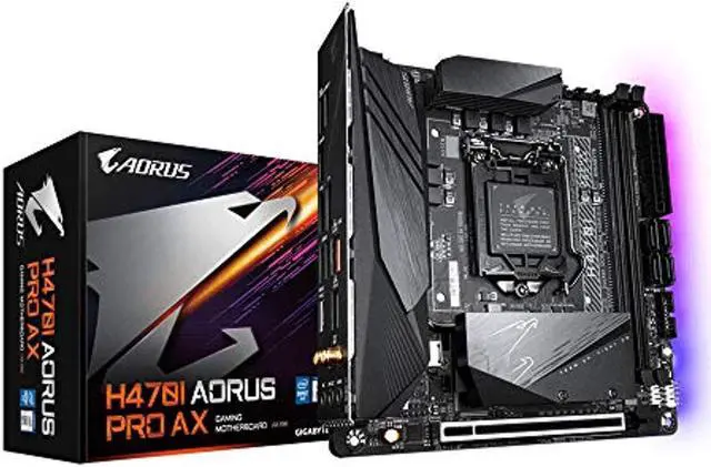Alt view image 4 of 9 - GIGABYTE H470I AORUS PRO AX LGA 1200 Intel H470 Mini-ITX Motherboard with Dual M.2, SATA 6Gb/s, USB 3.2 Gen 1, WIFI 6, 2.5 GbE LAN