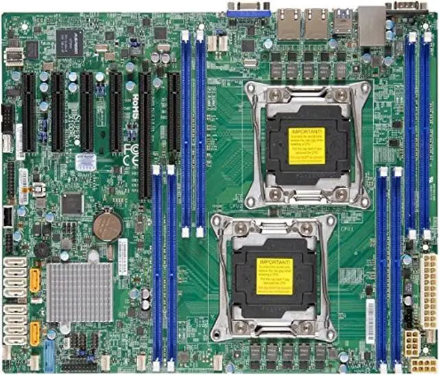 Alt view image 10 of 14 - SUPERMICRO X10DRL-I-B Supermicro X10DRL-I-B Dual LGA2011 Intel C612 DDR4 SATA3 and USB3.0 V and 2GbE ATX Server Motherboard