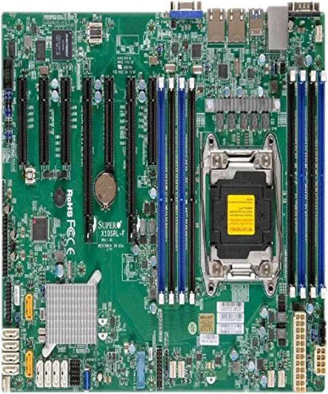Alt view image 5 of 7 - SUPERMICRO X10SRL-F-B Supermicro X10SRL-F-B LGA2011 Intel C612 DDR4 SATA3 and USB3.0 V and 2GbE ATX Server Motherboard