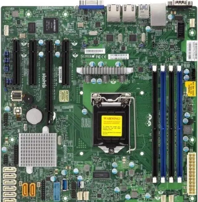Alt view image 7 of 8 - Supermicro X11SSM-F-B LGA1151/ Intel C236/ DDR4/ SATA3&USB3.0/ V&2GbE/ MicroATX Motherboard
