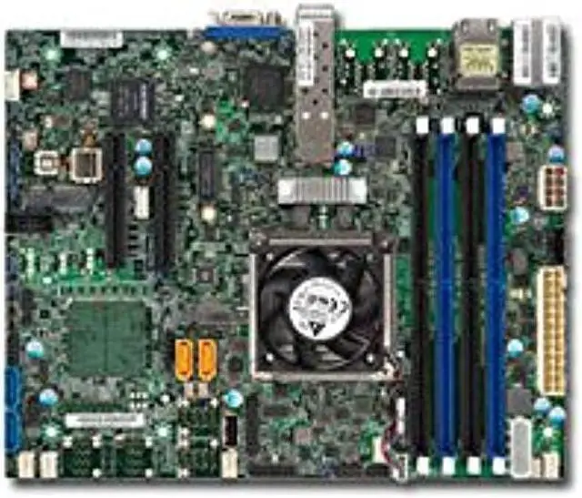 Alt view image 2 of 2 - SUPERMICRO X10SDV-4C+-TP4F-O Supermicro X10SDV-4C-TP4F-O Intel Xeon D-1518 DDR4 SATA3 and USB3.0 V and 4GbE FlexATX Motherboard  and  CPU Combo