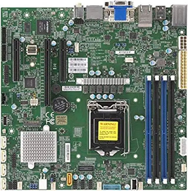 Alt view image 9 of 9 - Supermicro Motherboard MBD-X11SCZ-F-O S1151 C246 PCIE SATA uATX