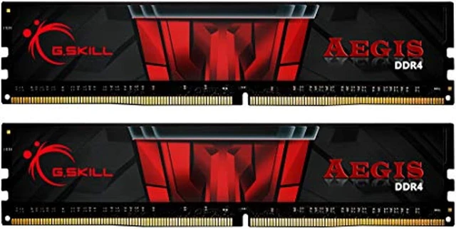 Alt view image 2 of 10 - g.skill f4-3200c16d-16gis aegis ddr4 16gb pc 3200 cl16 kit (2x8gb)