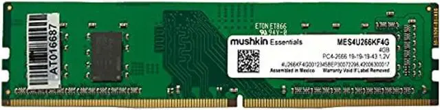 Alt view image 3 of 4 - Mushkin 4GB (1X4) Essentials DDR4 2666MHz PC4-2666 288-Pin Desktop Memory Model MES4U266KF4G