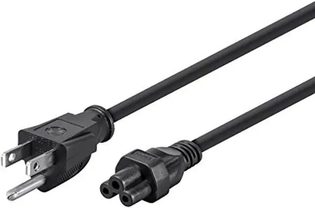 Alt view image 10 of 19 - Monoprice Power Cord - 6 Feet - Black | NEMA 5-15P to IEC 60320 C5, 18AWG, 10A/1250W, 3-Prong