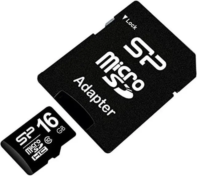 Alt view image 6 of 7 - Silicon Power 16GB microSD Memory Card SDHC Class 10 w/ SD adapter Model SP016GBSTH010V10SP
