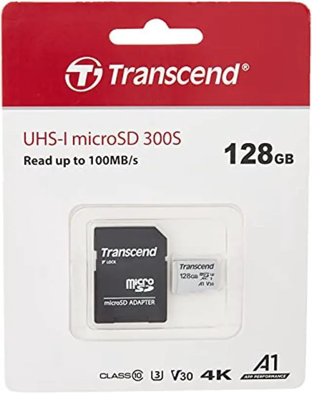 Alt view image 10 of 18 - Transcend 300s 128GB Class 10/UHS-I U3 microSDXC with Adapter TS128GUSD300SA
