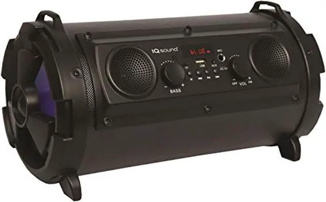Alt view image 6 of 14 - Supersonic IQ-1525BT-BK Wireless Bluetooth Speaker (Black)