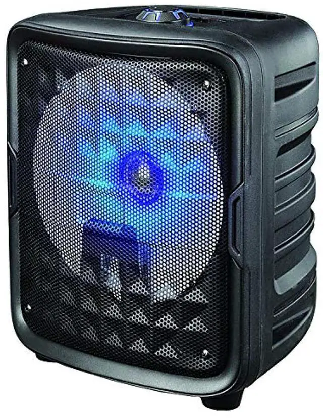 Alt view image 5 of 5 - Supersonic 8” Bluetooth Speaker with True Wireless Technology IQ-6608DJBT Black