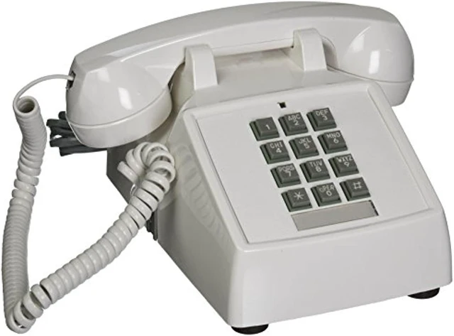Main image of cortelco itt-2500-v-wh 1-handset landline telephone