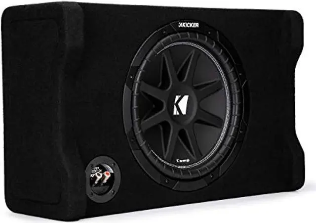 Alt view image 6 of 6 - Kicker 48CDF124 Comp 12" Down-Firing Loaded Subwoofer Enclosure