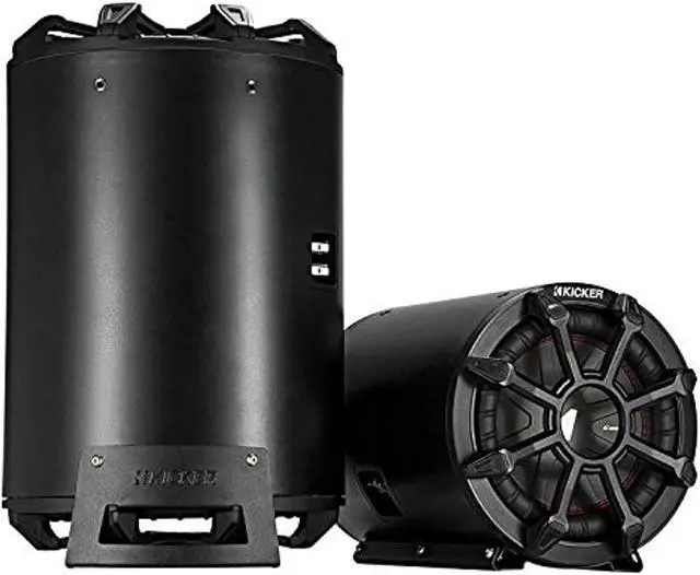 Alt view image 6 of 14 - Kicker CWTB 10 Inch Ultra Deep Loaded Trunk Mounted Tube Sub Speakers, Black