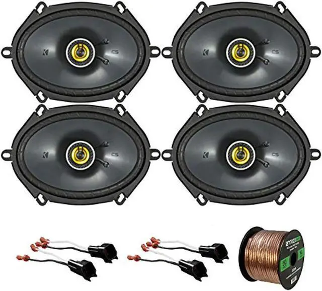 Alt view image 3 of 3 - 2 x 6x8" 2way speakers 2 pairs, 2 x speaker adapter for select ford vehicles 2 pairs, enrock audio 16gauge 50 ft speaker wire