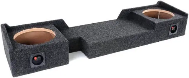 Alt view image 2 of 2 - Bbox A372-10CP Dual 10" Sealed Carpeted Subwoofer Enclosure - Fits 2004 - 2008 Ford F150 Super Crew / Super Cab