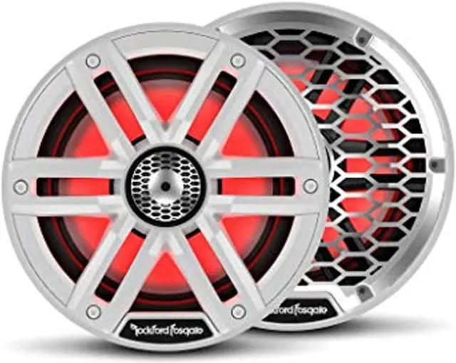 Alt view image 3 of 6 - Rockford Fosgate M2-65 M2 Series 6-1/2" Color-Optix marine speakers (White)