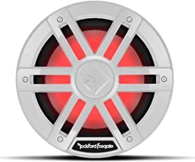 Alt view image 2 of 4 - Rockford Fosgate M1D2-8 8'' Color Optix marine subwoofer, white grille