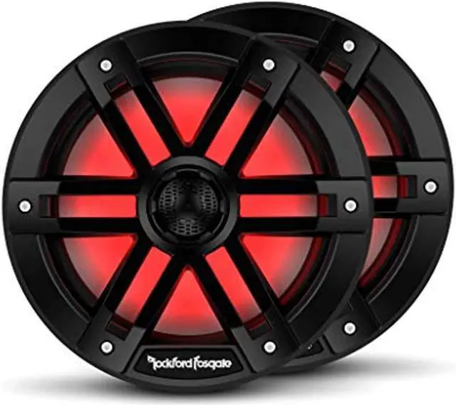 Alt view image 4 of 7 - Rockford Fosgate M1-8B Color Optix 2-Way 8" Marine Speakers - Black