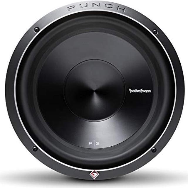 Main image of rockford fosgate p3d4-12 punch p3 dvc 4-ohm 12-inch 600-watt rms 1200-watt peak subwoofer