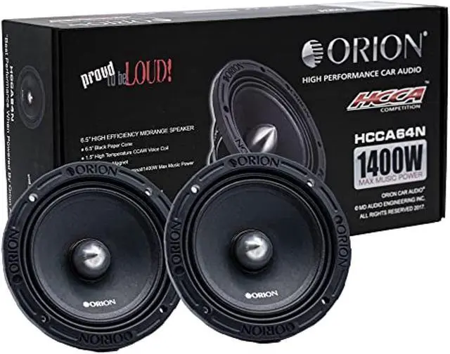 Alt view image 4 of 4 - Orion HCCA64N 6.5" 1400W Max Power 4 Ohms Car Midrange Speaker (Pair)