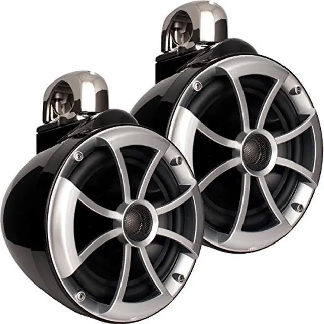 Alt view image 4 of 7 - Wet Sounds 2) ICON 8 Fixed Clamp Tower Speakers - Pair Black