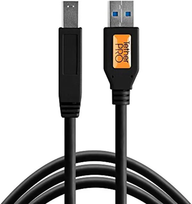 Alt view image 2 of 4 - tether tools tetherpro usb 3.0 to usb male b cable, 15' (4.6m), black