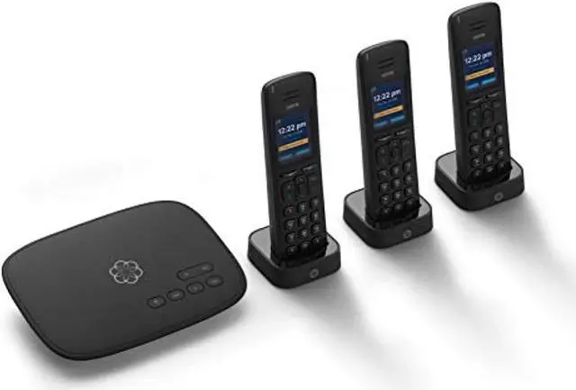 Alt view image 2 of 2 - Ooma Telo VoIP Free Internet Home Phone Service with 3 HD3 Handsets. Affordable landline Replacement. Unlimited Nationwide Calling. Answering Machine. Option to Block robocalls.