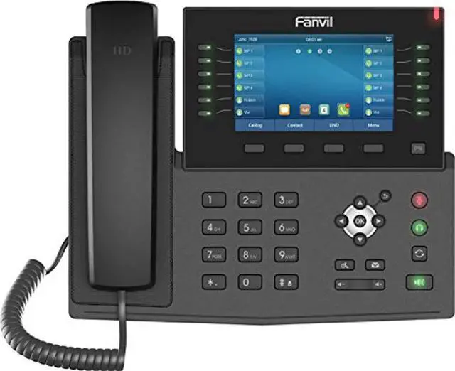 Alt view image 2 of 3 - Fanvil X7C High-End Enterprise IP Phone 20 SIP Lines with Dual Gigabit Ports and Integrated PoE and WiFi Connectivity