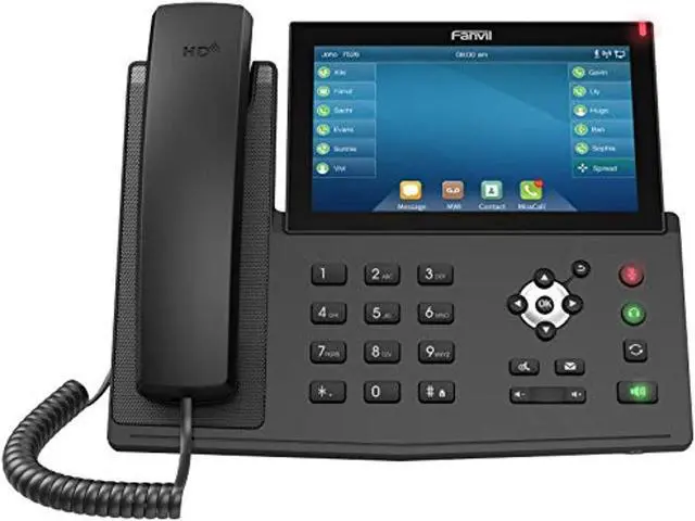 Main image of fanvil x7 enterprise voip phone, 7-inch color touch screen, 20 sip lines, power adapter not included