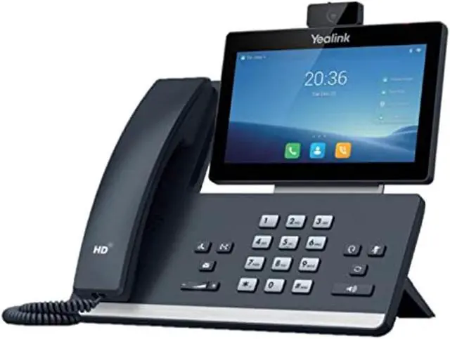 Main image of yealink t58w-with camera 16 lines. 7-inch color touch screen display. dual usb ports, dual-port gigabit ethernet, poe, power adapter not included (sip-t58w)?