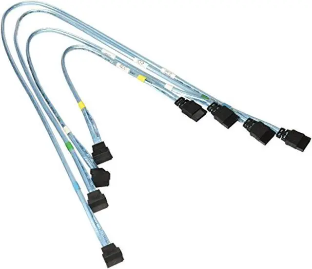Alt view image 6 of 7 - Supermicro CBL-0186L Set of 4 SATA 56/45.5/35/23CM ROUND S-RA. 26AWG
