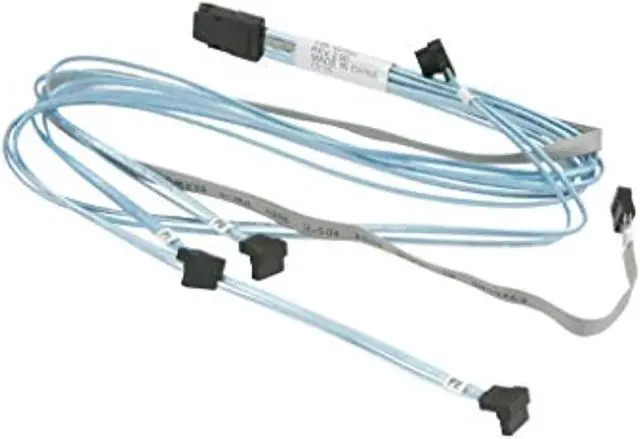 Alt view image 6 of 6 - Supermicro CBL-0288L Cable IPASS to 4SATA 50-50-60-70cm Right Angle with Side Band PB Free