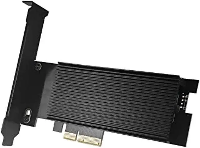Alt view image 7 of 7 - Micro Connectors M.2 NVMe SSD PCIe 4.0 Adapter with Covered Heat Sink