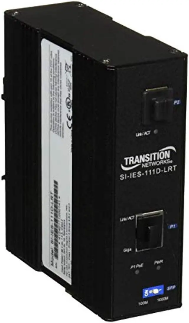 Alt view image 6 of 11 - TRANSITION NETWORKS SI-IES-111D-LRT HARDENED ETHERNET POE+ INJECTOR