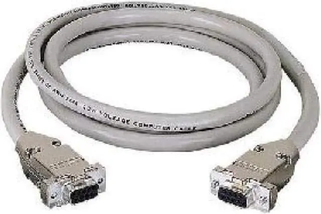 Alt view image 5 of 6 - DB9 Extension Cable with EMI/RFI Hoods Beige Female/Female 5-ft. 1.5-m