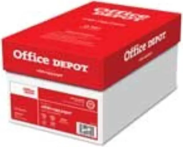 Main image of office depot - copy paper - quality copy paper 20 lb - paper - 8-1/2" x 11" - white